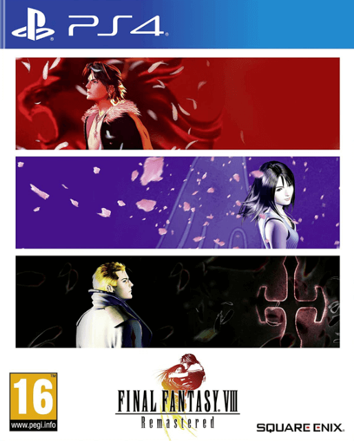 Final Fantasy VIII Remastered box art for Playstation 4